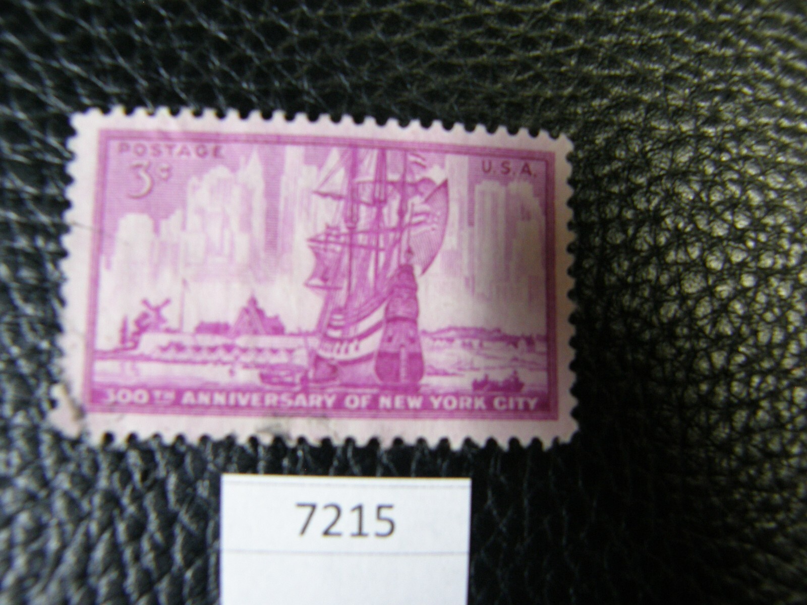 7215) One: 1953 300th Anniversary of New York City 3 Cent US Postage Stamp