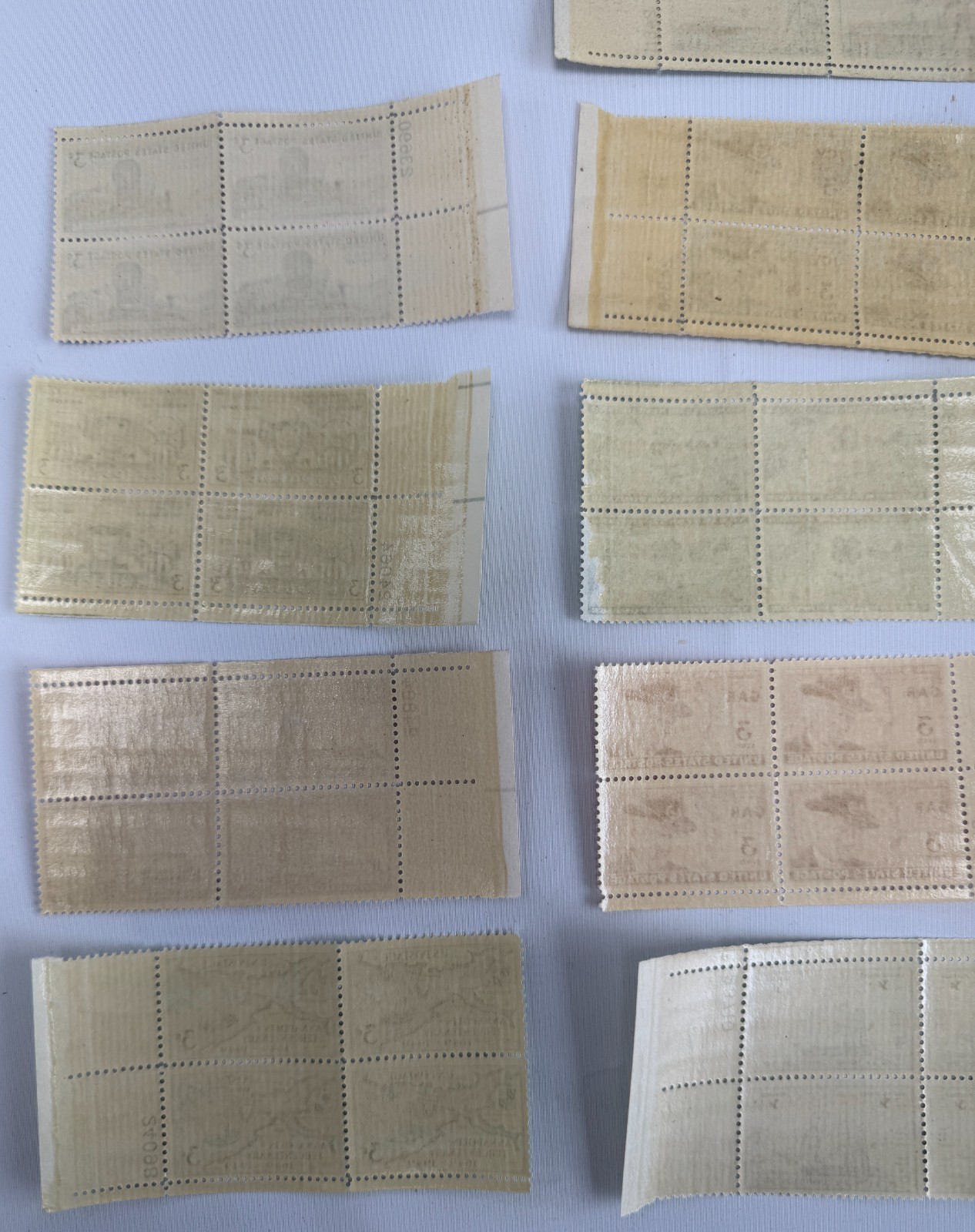 US Commemorative Plate Block Collection 1947-1953 MNH Transportation Military