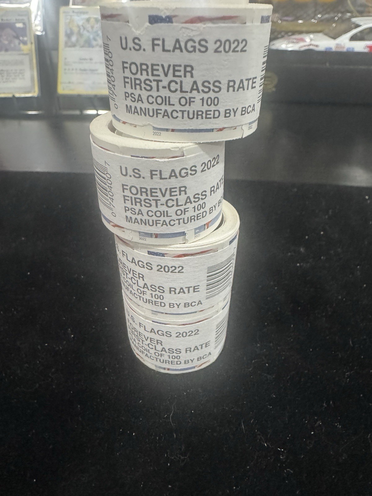 U.S. Flags 2022 Forever Stamp Coil of 100 Mint Never Hinged Multi-Color