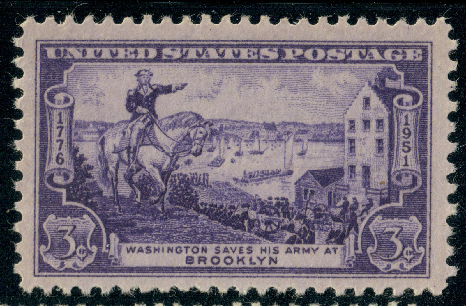 USA – 1951 – The 175th Anniversary of the Battle of Brooklyn – 3¢ – #2939