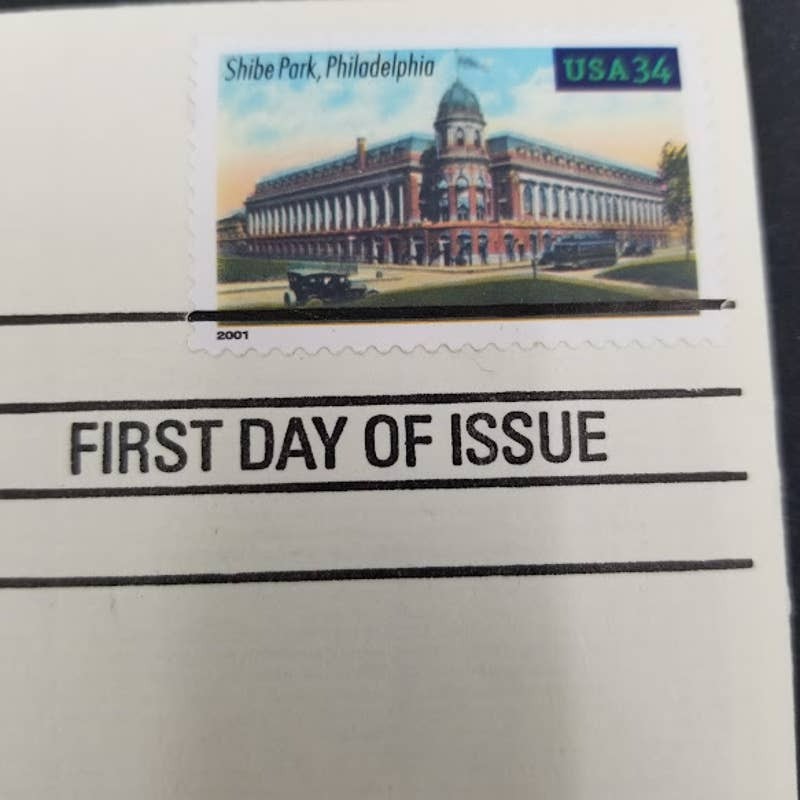 Shibe Park MLB Vintage Stamp First Day of Issue New York City 2001 June 27