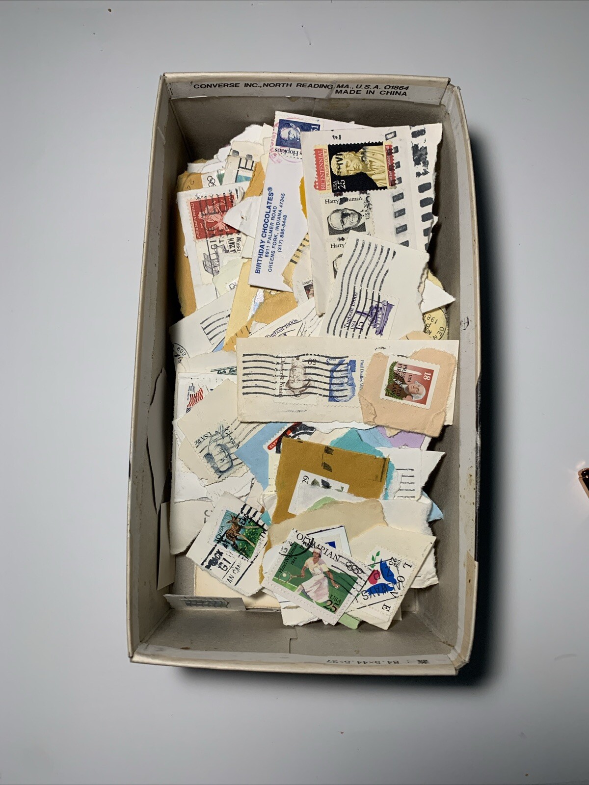On Paper US Postage Stamp Cut Offs 80s-90s