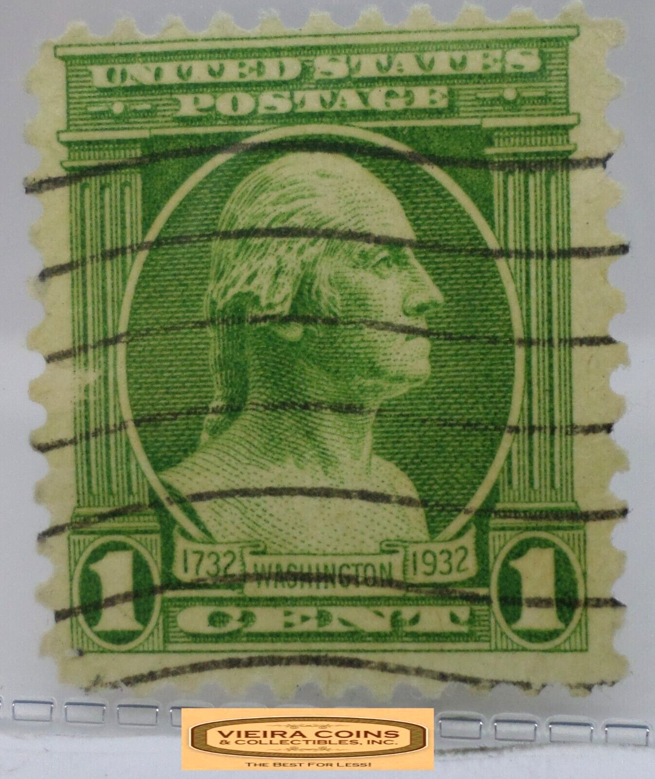 1932 USA Postage Washington 1 Cent Stamp – #S41448NQ