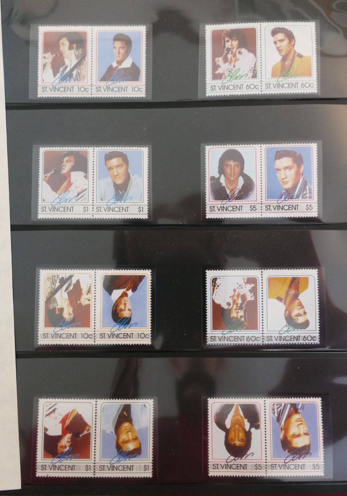 Franklin Philatelics LLC Modern Commemorative Stamp Error Sheets Elvis Presley