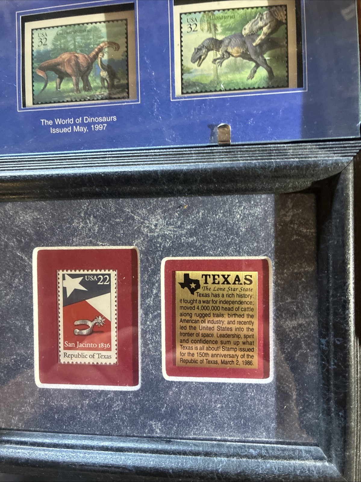 12 Framed Collectible Stamp Frames-Selling All Together-Good Subject Matter-nice