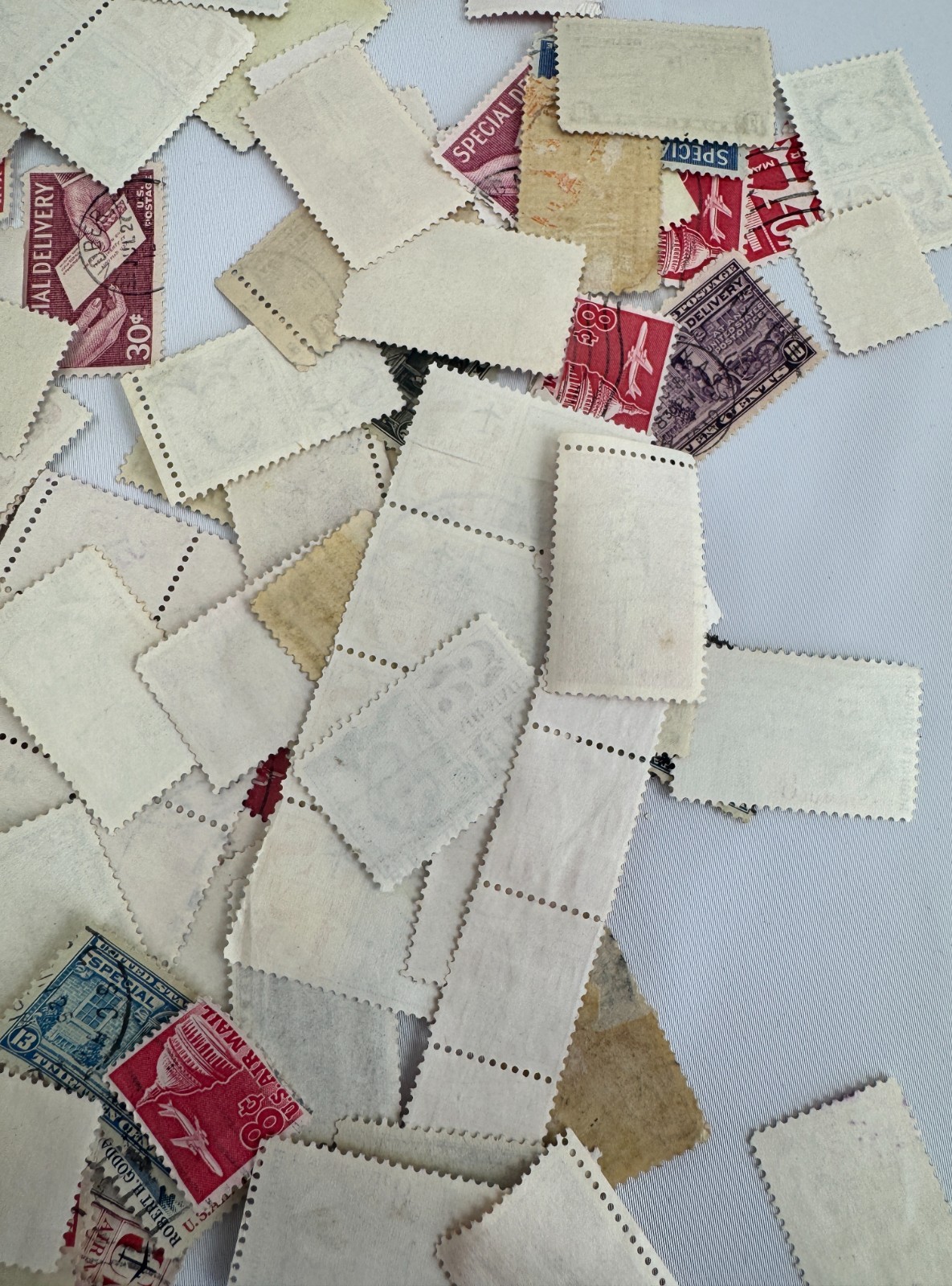 Vintage US Airmail and Special Delivery Stamp Mixture Lot 1940s-1960s Used