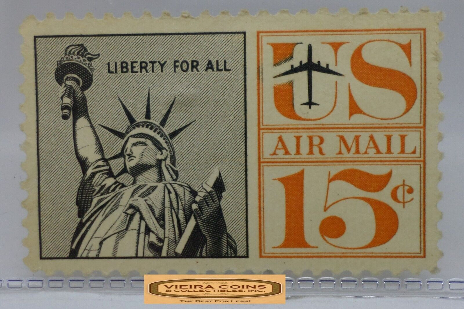 USA Postage Air Mail Liberty For All 15 Cents Stamp – #S42022NQ