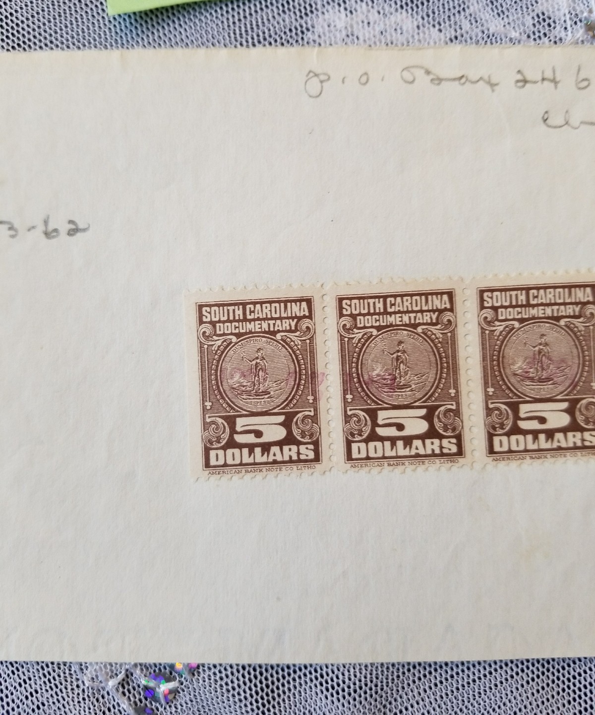 Stamp $5 Dollar South Carolina Documentary