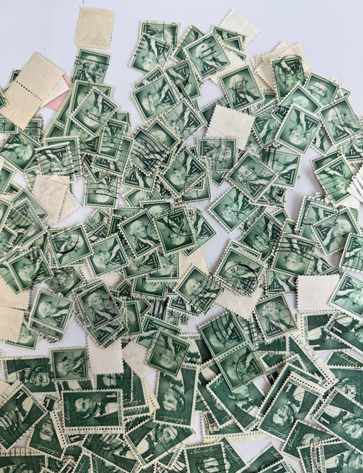 Cancelled Vintage US Large Presidential Definitive Stamp Lot