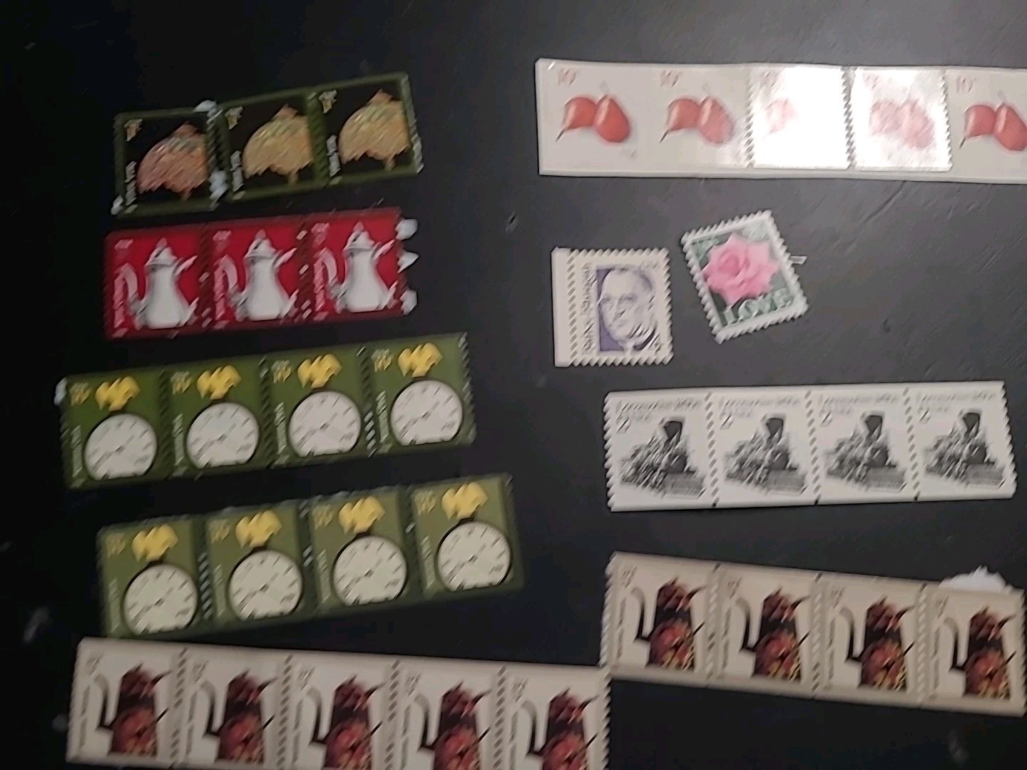 41 Various USPS Stamps 1, 2, 3, 4, 5, 10, 25 Cent
