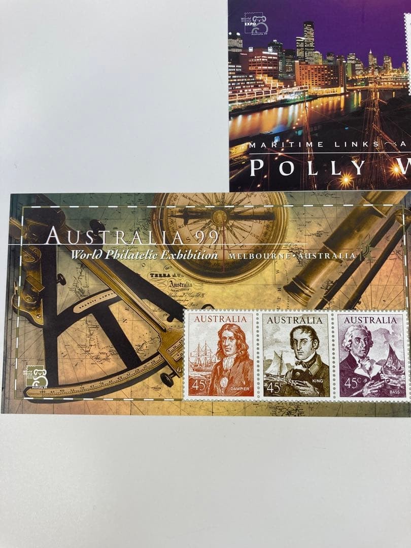 Unused foreign stamps – Australia, Ireland, miniature sheet