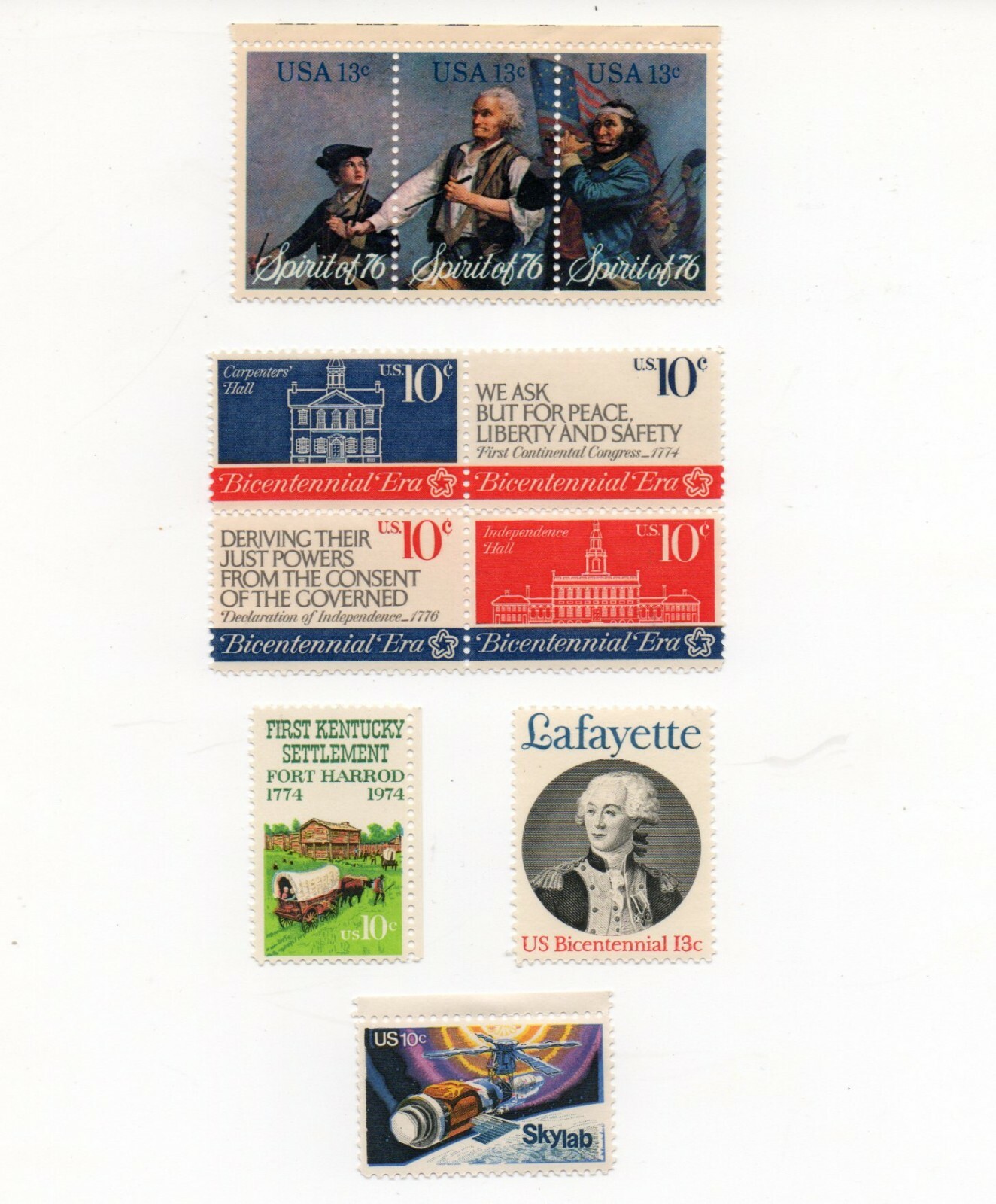 RARE NEVER USED United States Postage Stamps 10 of