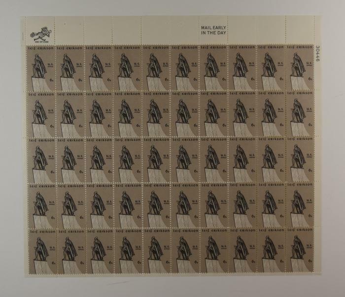US SCOTT 1359 PANE OF 50 LEIF ERIKSON STAMPS 6 CENT FACE MNH