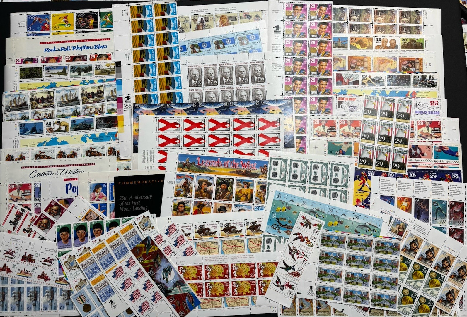 Vintage 1000- $.29 US Discount postage stamps Sheets Strips MNH OG Scrapbooking