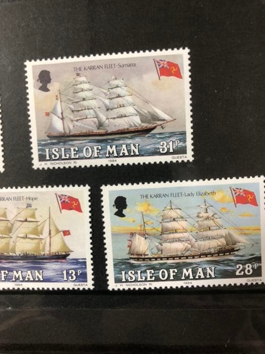 Overseas Sailing Ship Stamp – ① (Miniature Sheet: Unused)