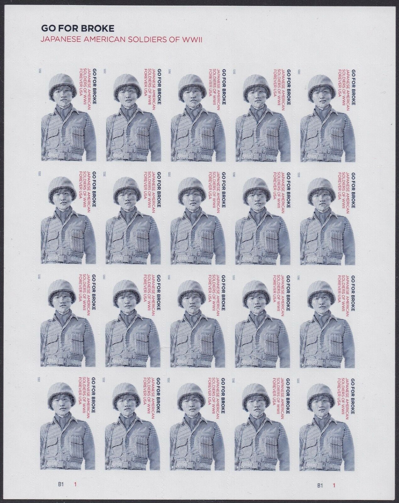 Go For Broke Full Sealed Pad of 100 Sheets (2000 Stamps) Scott 5593