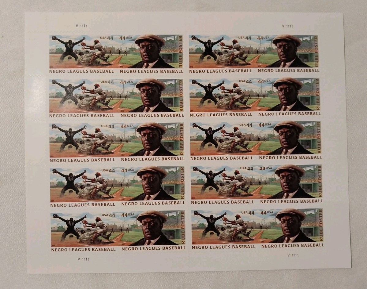 US 2010 SC 4465 -66 44c Negro League Baseball – Full Sheet of 20 – MNH Fresh
