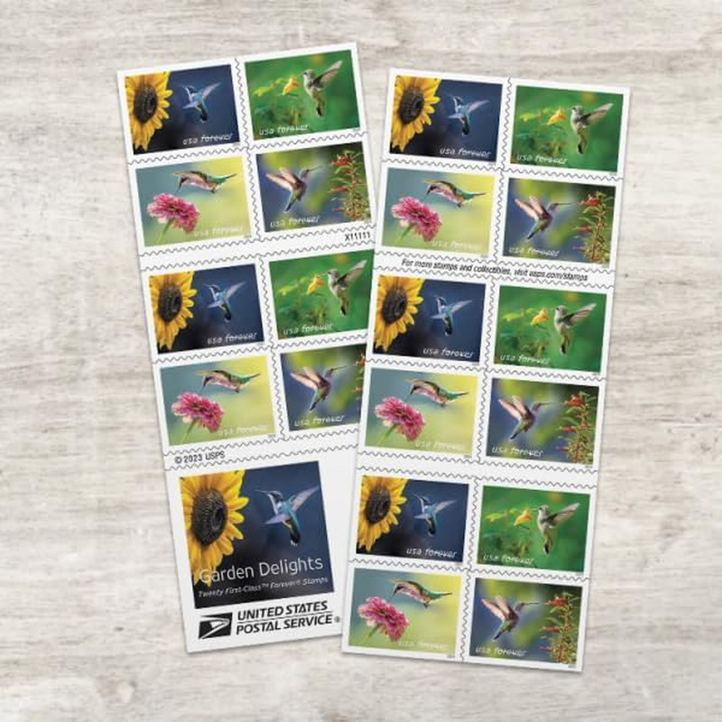 Garden Delights (Booklet of 20) First-Class Mail Forever Postage Stamps 2024 …