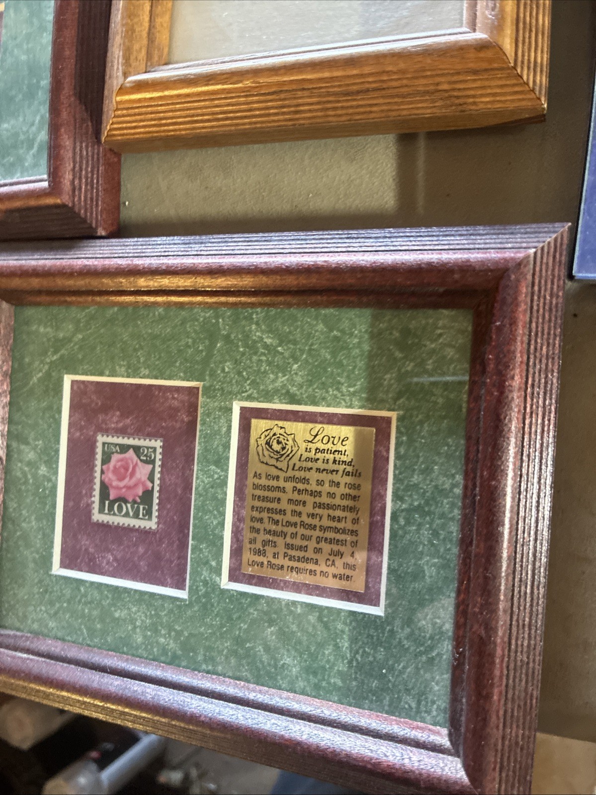 12 Framed Collectible Stamp Frames-Selling All Together-Good Subject Matter-nice