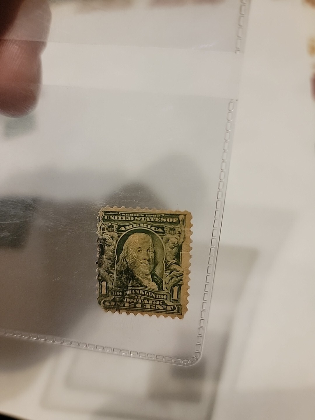 Extremely Rare Benjamin Franklin 1 Cent Stamp ￼￼
