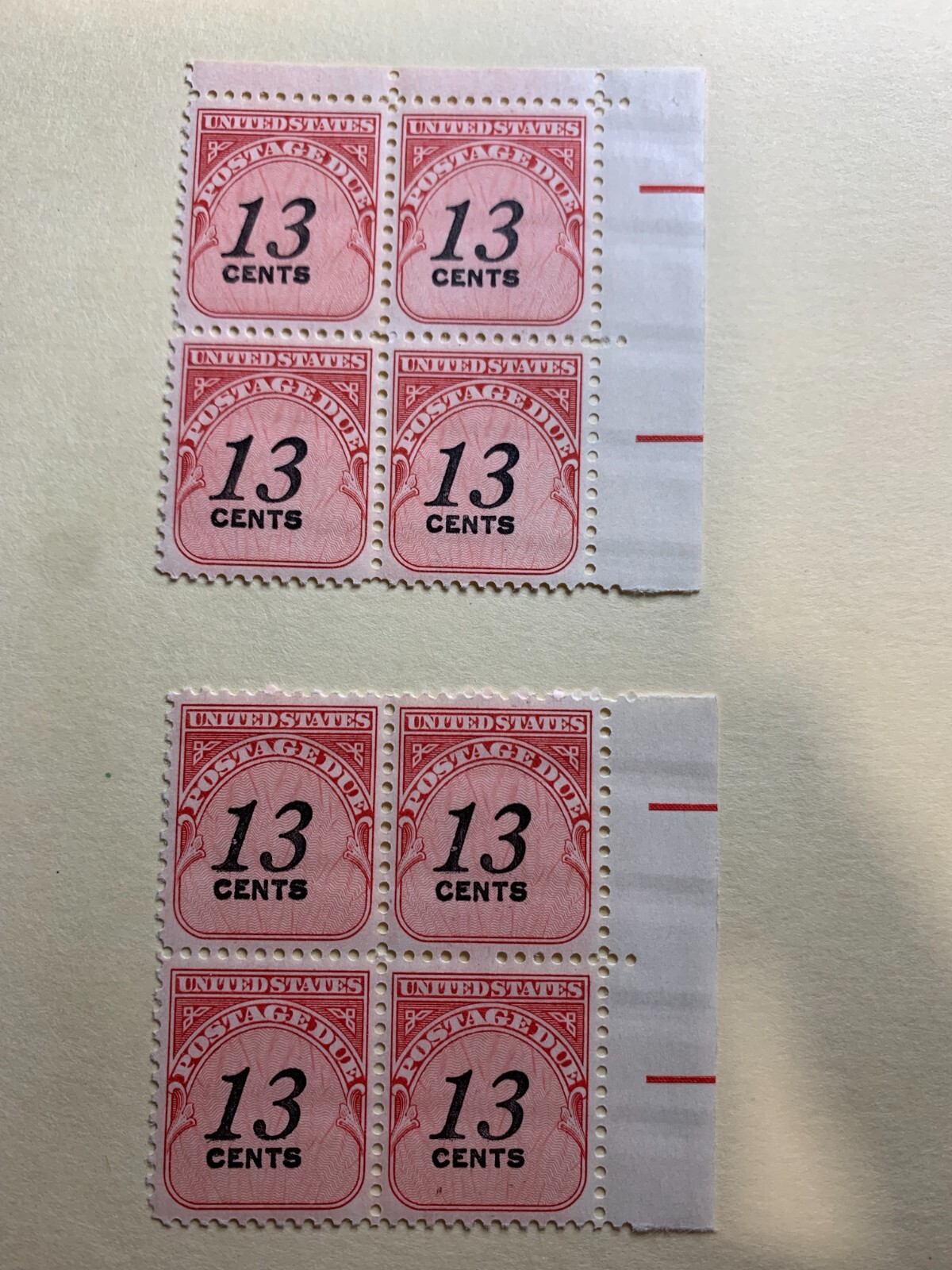 U.S. Stamps Sc. #J103 1978 13-cent Unused ( 12 pcs)