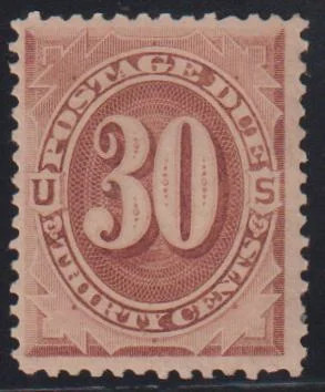 US Postage Dues #J6 MintHinged F – VF