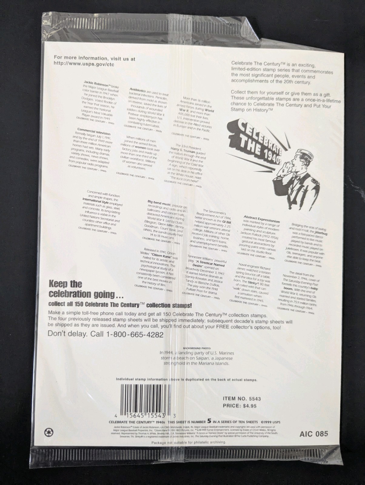 New Unopened CELEBRATE THE CENTURY 1900-1990 Complete 10 Sheet Set US Stamps USA