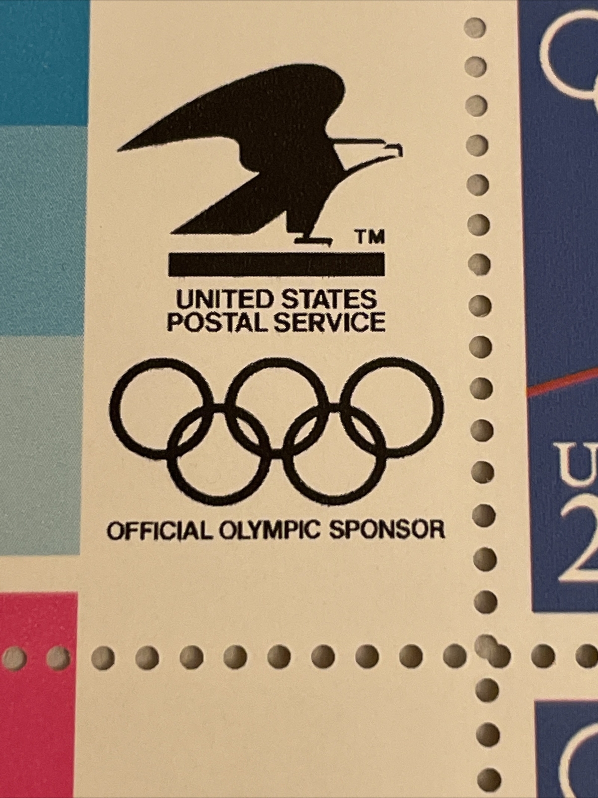 US SCOTT 2553 – 57 PANE OF 40 SUMMER OLYMPIC STAMPS 29 CENT FACE
