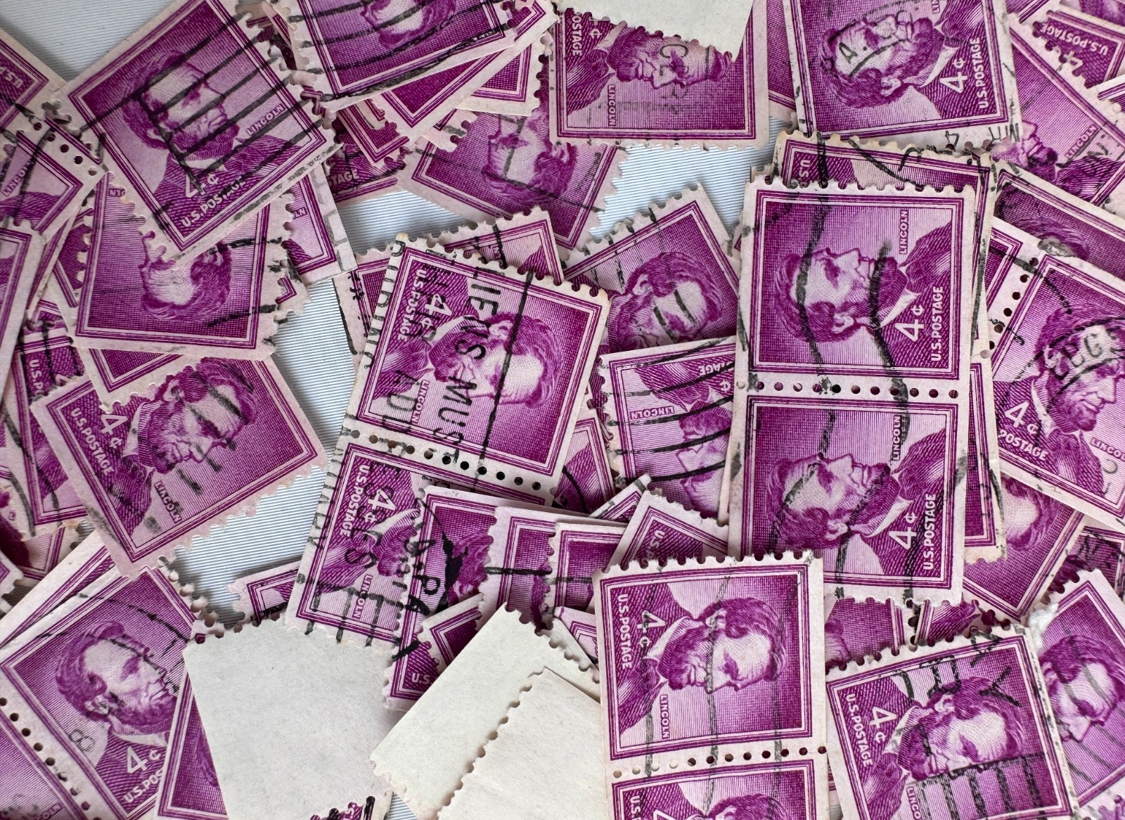 Cancelled Vintage US Stamp Lot Presidents Definitive 1,200+ stamps
