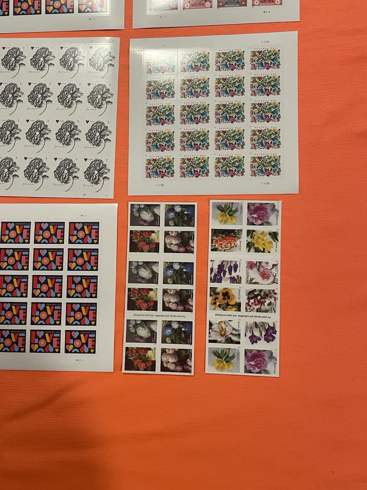 USPS Forever Stamps Mixed Lot (10) Booklets (200 PCS) MNH FV $156 (1B)