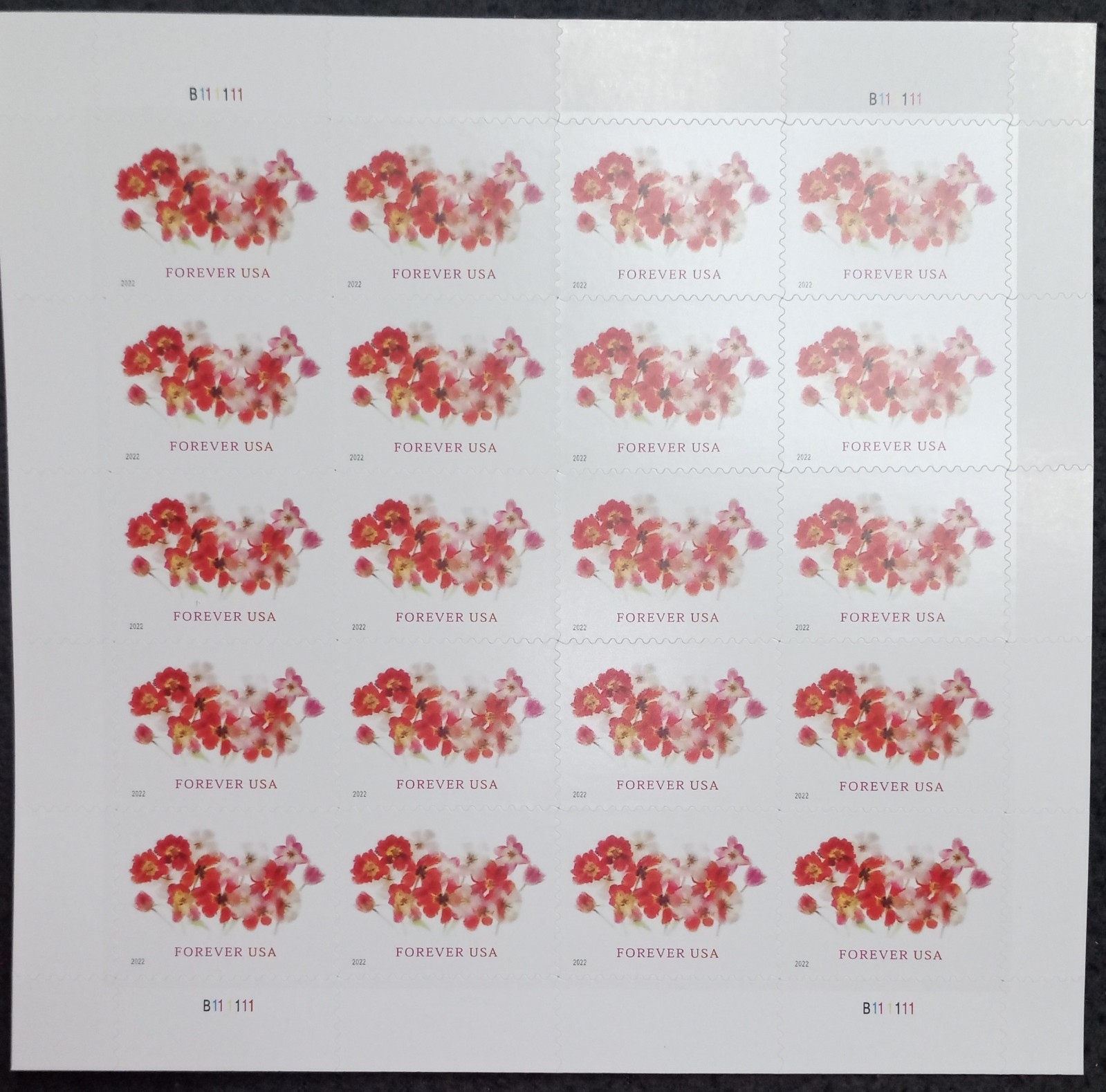 ON SALE NOW, 20 Tulips Forever First Class Forever Stamps Wedding Business Sheet