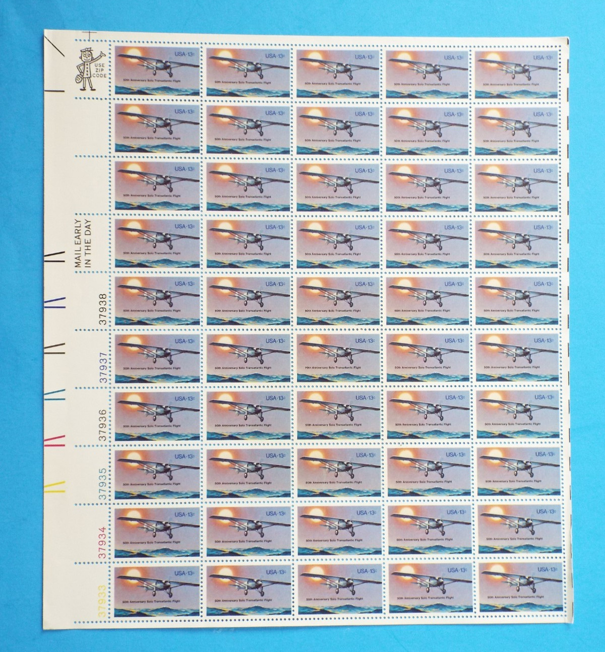 US Postage Stamps Face Value $45+ Unused Lot #131 Sheets Blocks Airplanes Planes