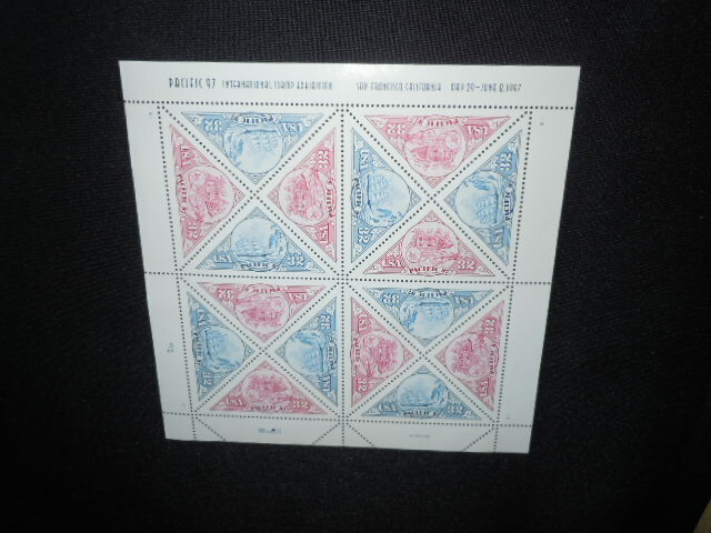 1996 USPS Pacific 97 International Stamp Exhibition Full Sheet of 16 stamps-32c