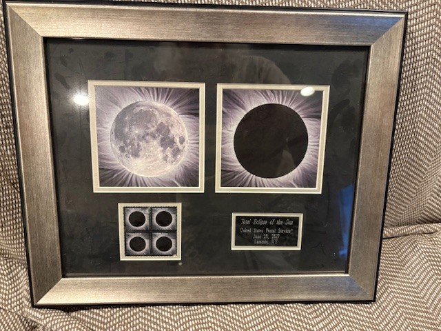 Total Eclipse Of the Sun USPS Stamp Framed Art