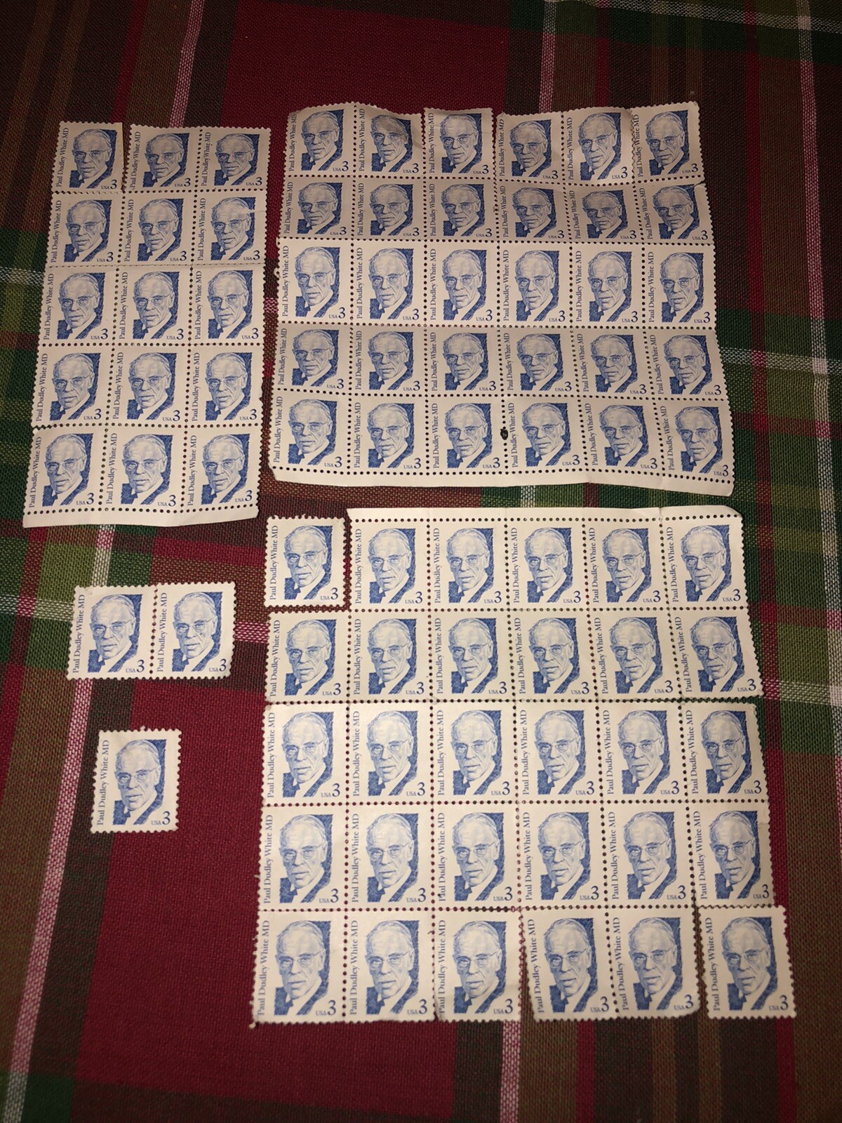 Paul Dudley White MD 3c Stamps Set of 78