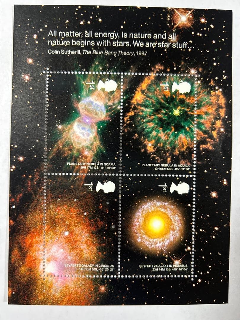 (Unused) Overseas Space Stamp Miniature Sheet (Vintage) ②