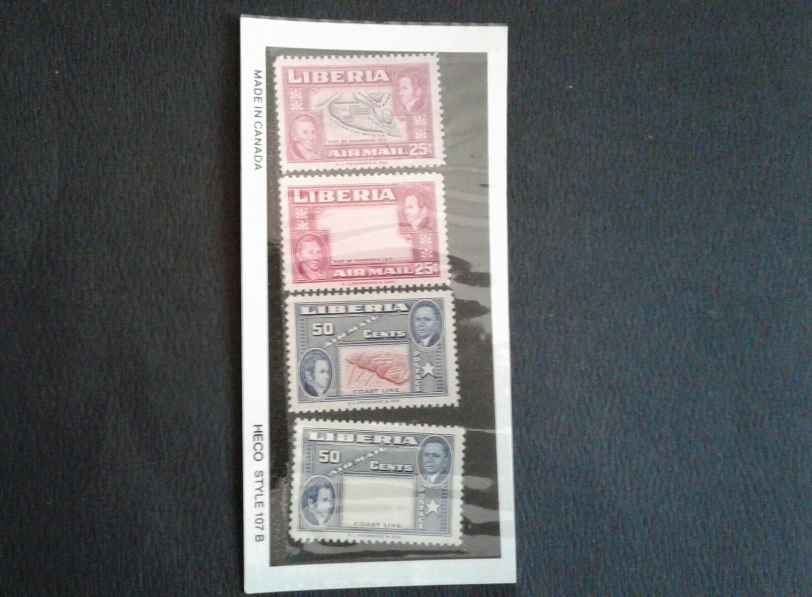 Liberia #C68-C68 Black Omitted mint N.H