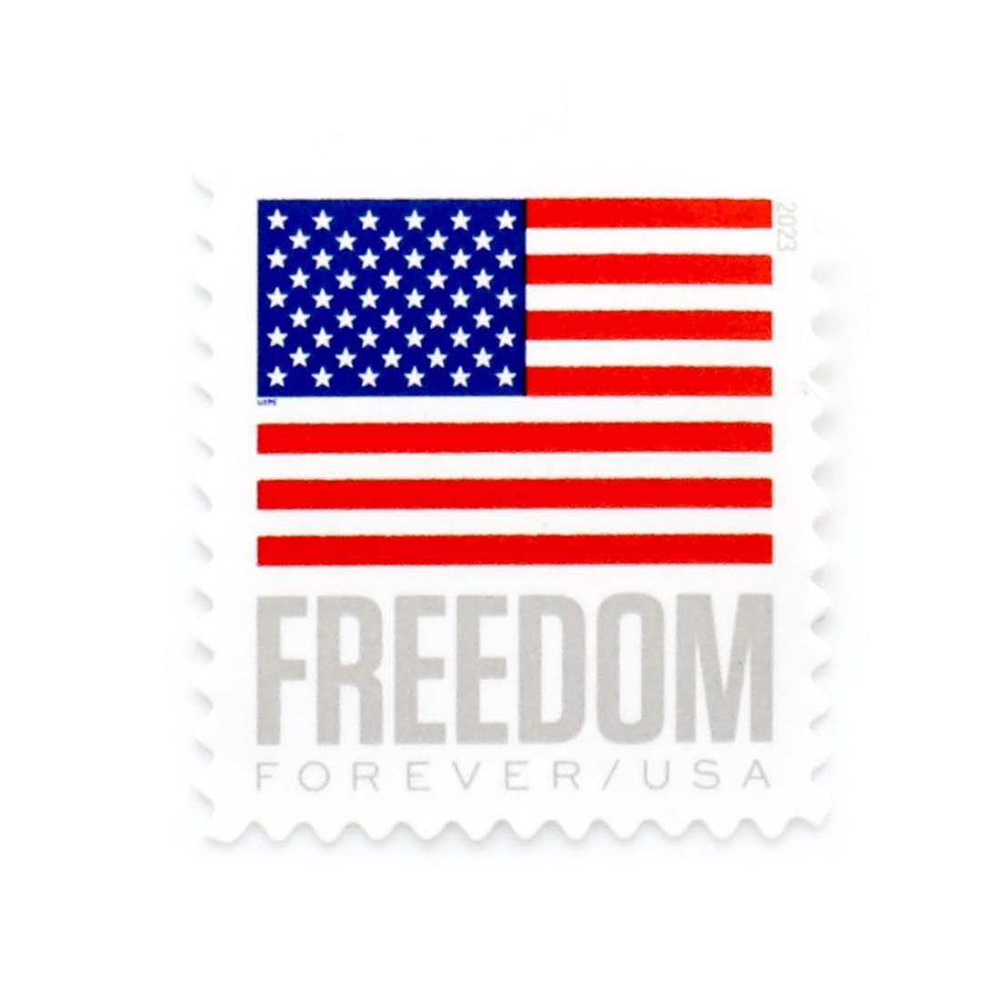 FIVE (5 PCS) 2023 FOREVER STAMPS FREEDOM AMERICAN FLAG CURRENT VALUE $.78 EACH