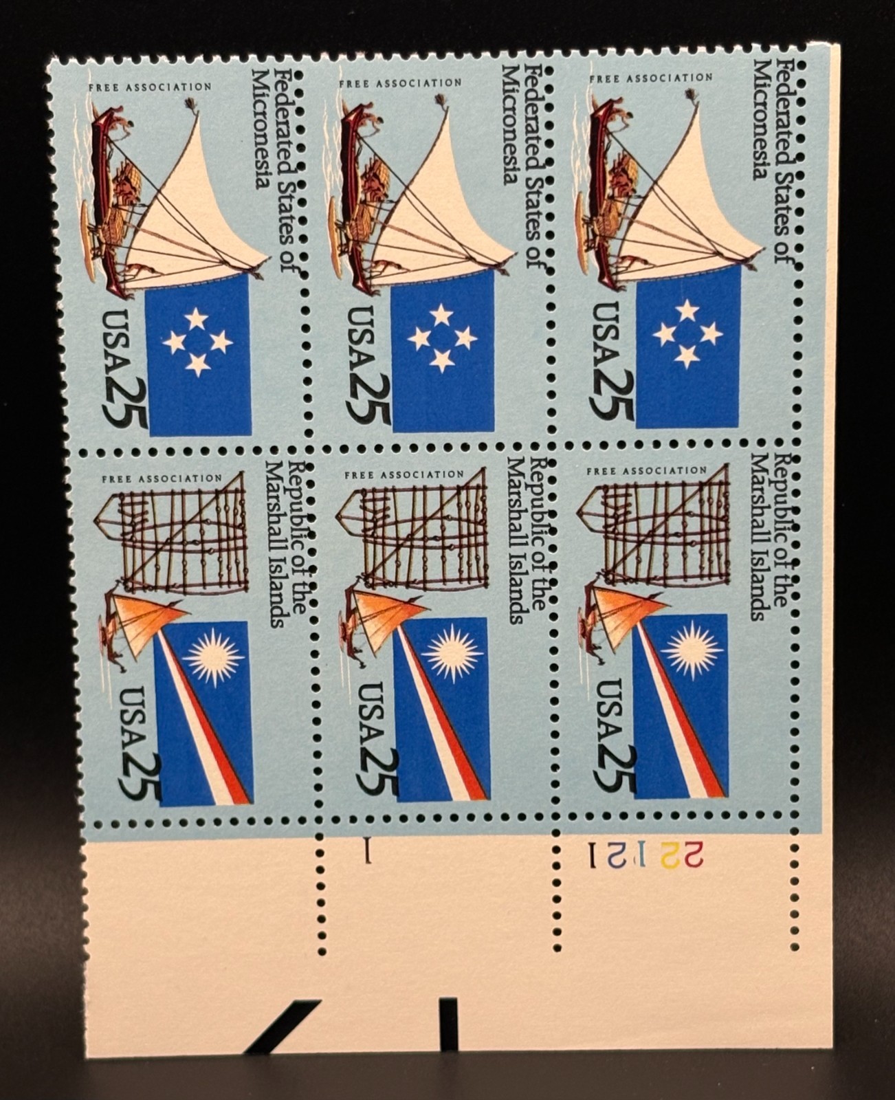 Multiple sets of Plate Block US Postage Stamps from the 90s (2)