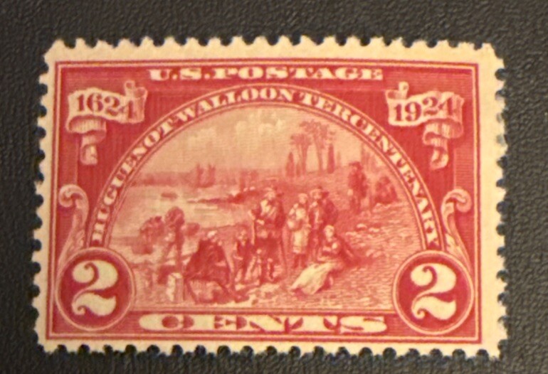 USA stamp of Landing at Fort Orange. SC #615. MNH.Year 1924.