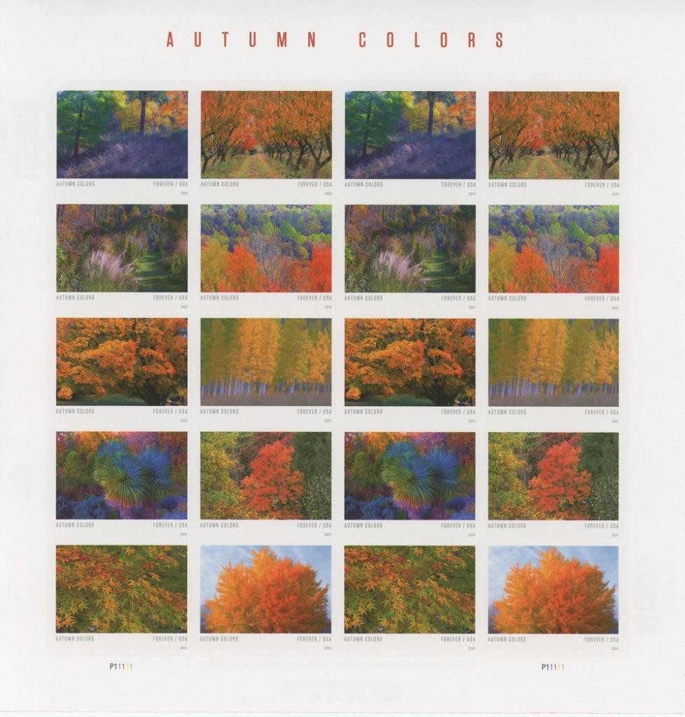 US SCOTT 5929 – 5938 AUTUMN COLORS 20 STAMPS FOREVER MNH