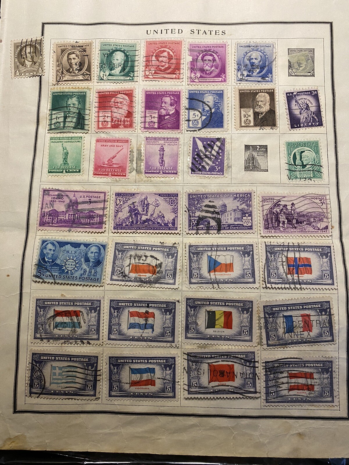 Rare Collectible US Pre WW2 Stamps And Post WW2 Stamps Presidents Rare War