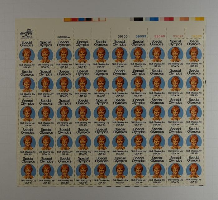 US SCOTT 1788 PANE OF 50 SPECIAL OLYMPICS STAMPS 15 CENT FACE MNH