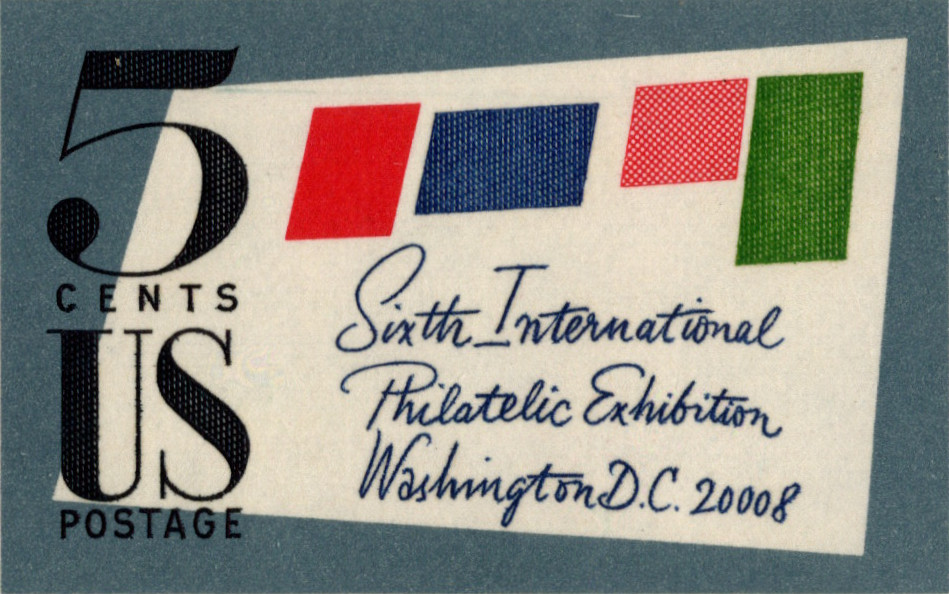 USA 1966 6th INTERNATIONAL PHILATELIC EXHIBITION WASHINGTON, IMPERF SHEET MNH