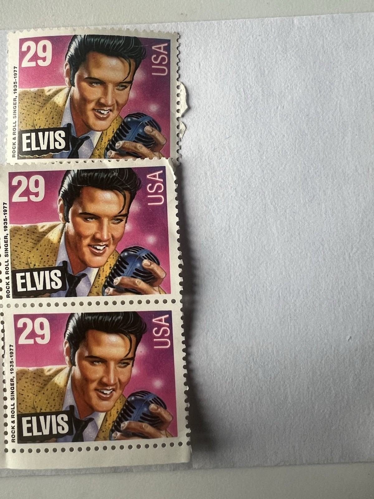 Elvis Presley 29 Cent Commemorative Stamps 1993 (7), (2) Used