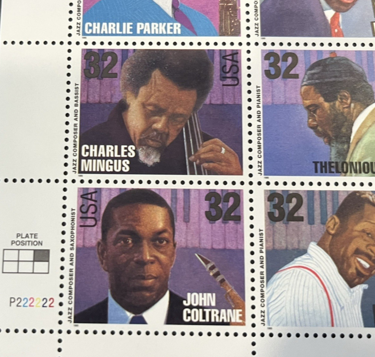 32¢ Legends Jazz Musicians Postage Stamp #2983-92 MNH Full Sheet CV $46.00