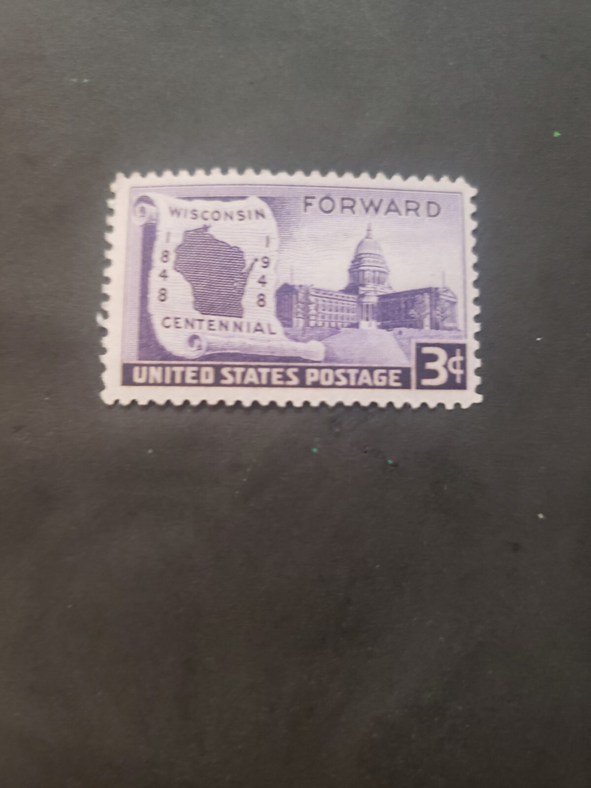 Vintage Stamps USA 3 Cent Stamps USA 14 Total From 1948 Centennial New Used