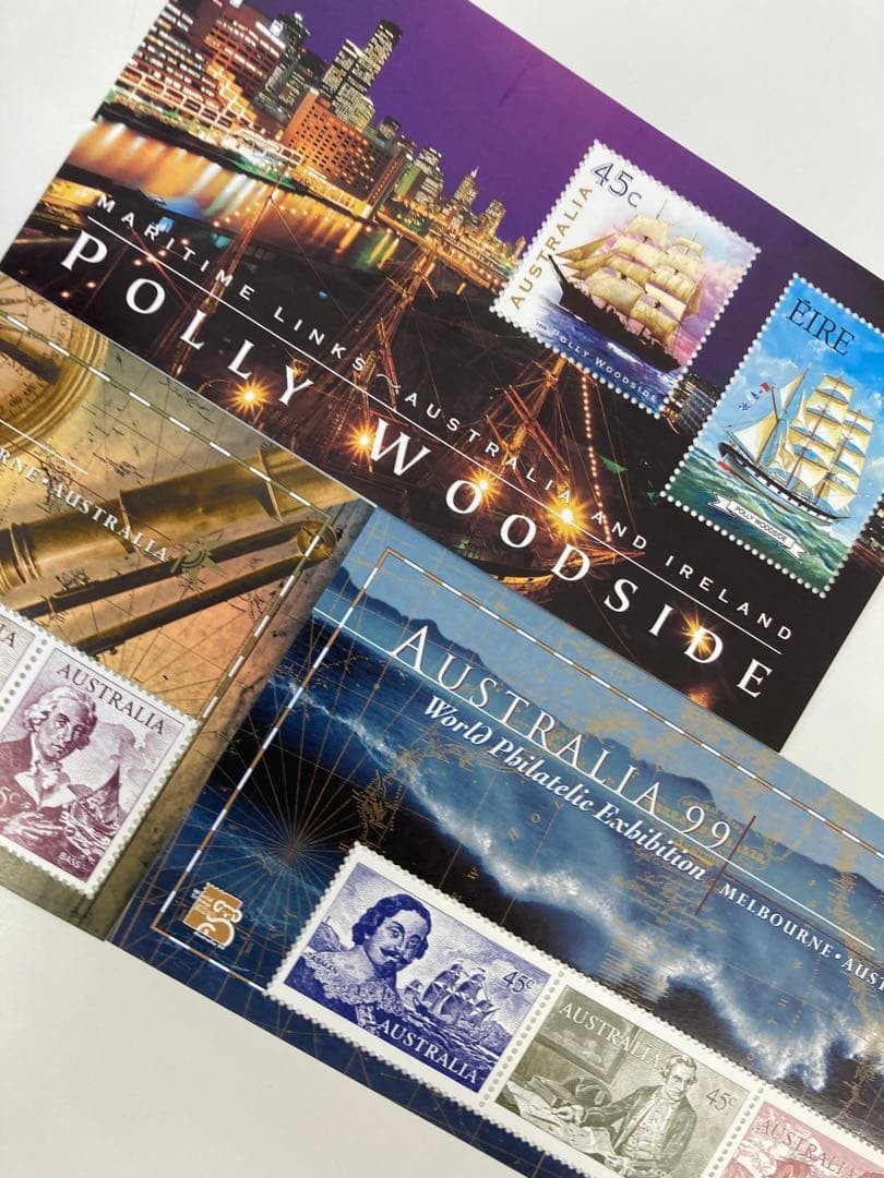 Unused foreign stamps – Australia, Ireland, miniature sheet