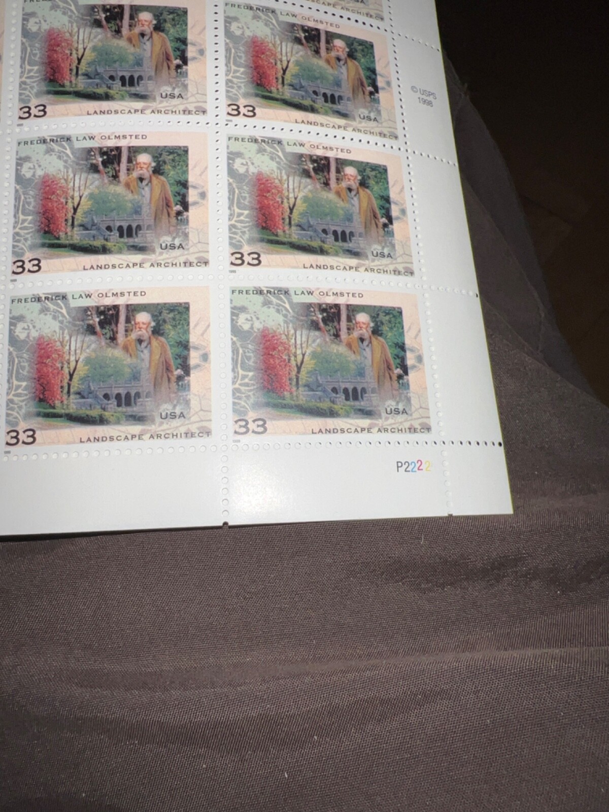 See Photos. US stamps SC# 3338 Fredrick Law Olmsted 33c Sheet of 20 MNH