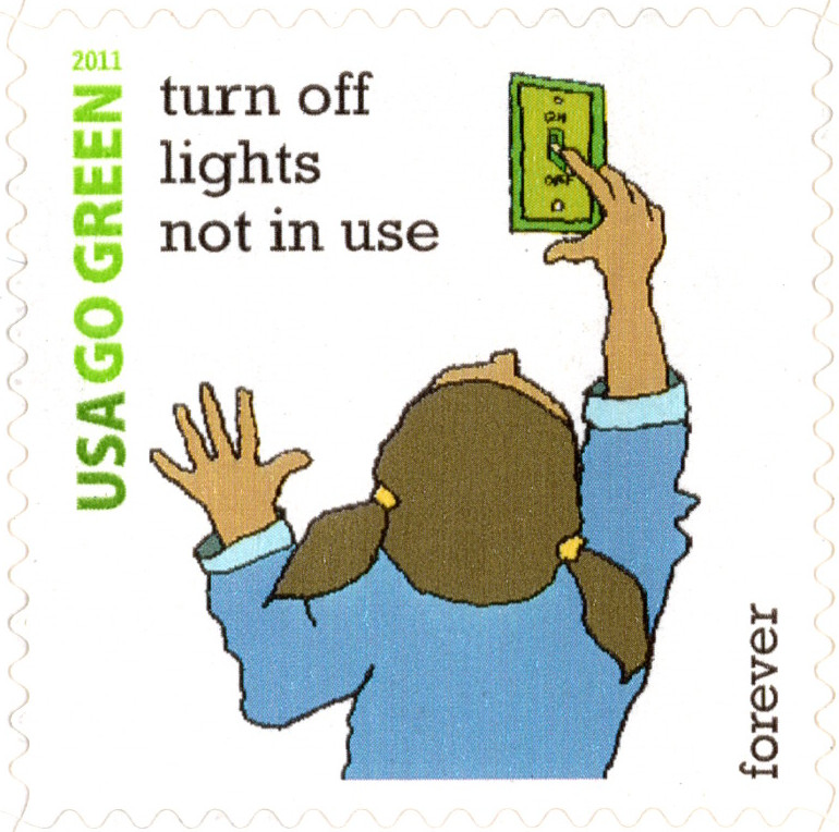 USA 2011 GO GREEN 16 FOREVER STAMPS PANE SCOTT 4524 A-P MNH